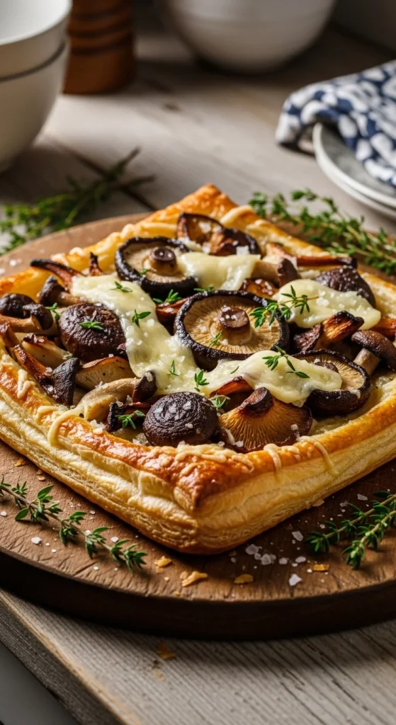 15. Wild Mushroom Tart with Gruyère