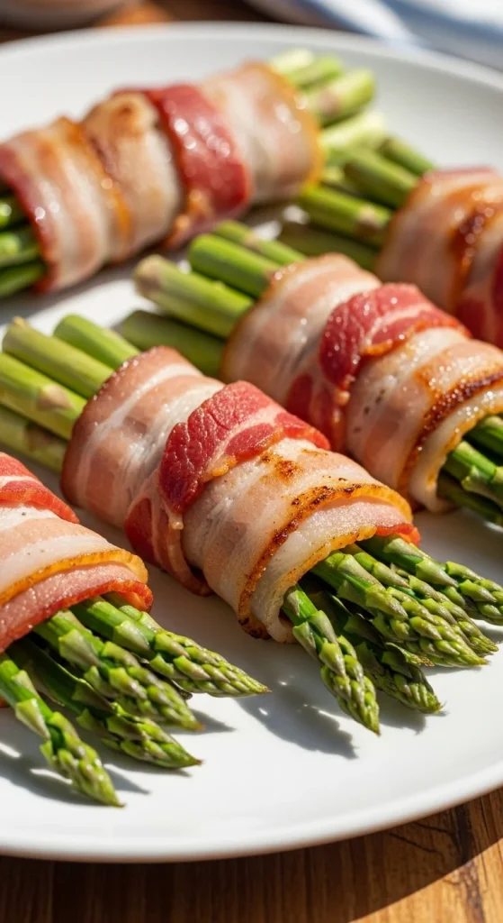 16. Bacon-Wrapped Asparagus Bundles