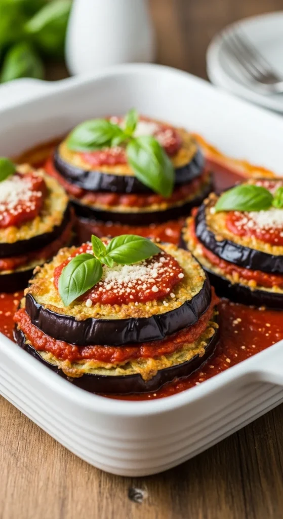16. Baked Eggplant Parmesan