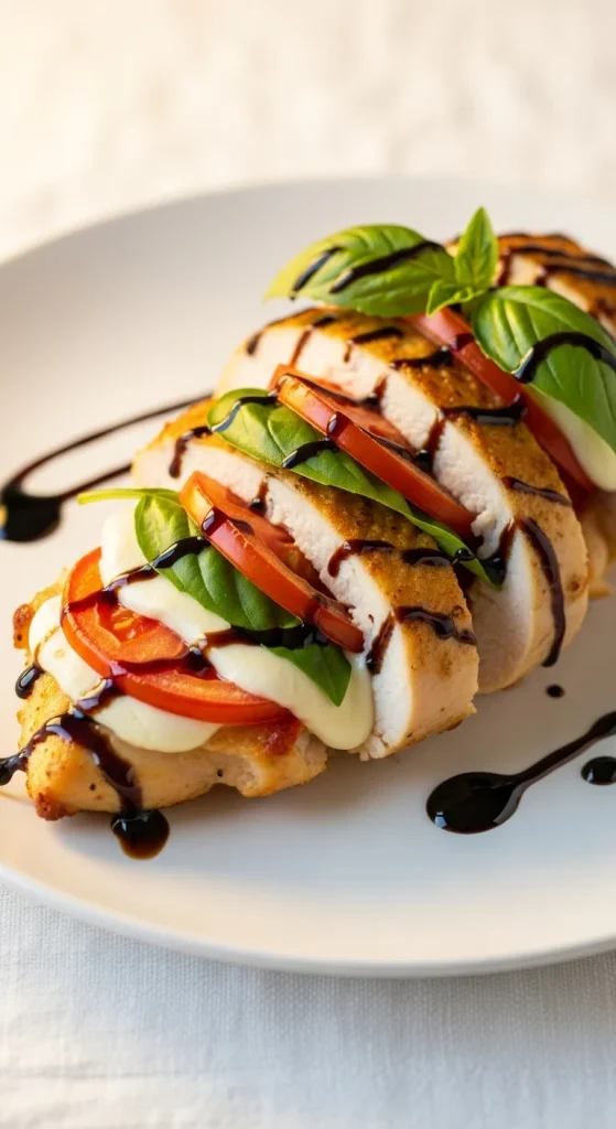 16. Caprese Stuffed Chicken Breast