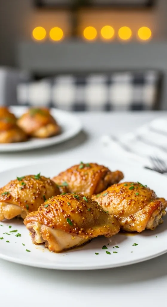 16. Honey Mustard Chicken Thighs 