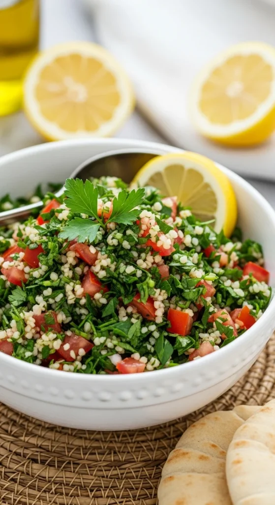 16. Lebanese Tabbouleh Salad