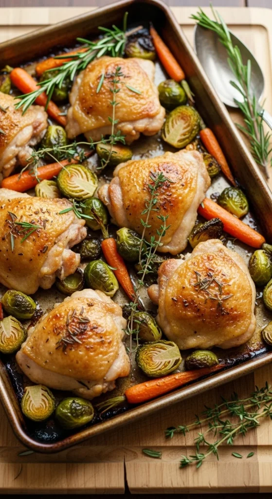 16. Oven-Roasted Chicken Veggies