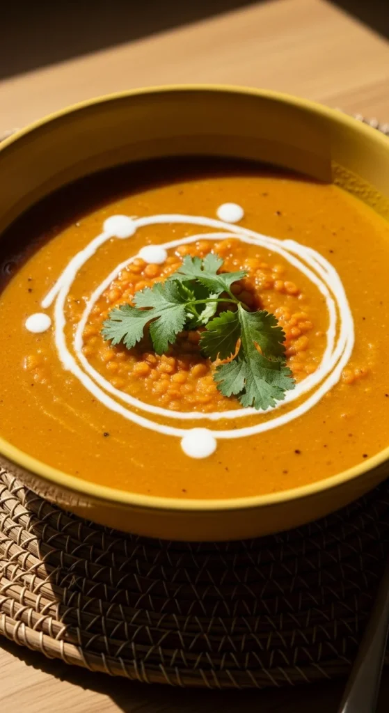 16. Red Lentil Coconut Soup
