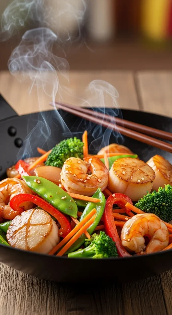 16. Scallop and Shrimp Stir-Fry