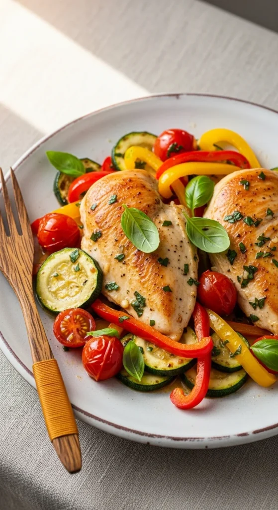 16. Slow Cooker Italian Chicken and Veggies