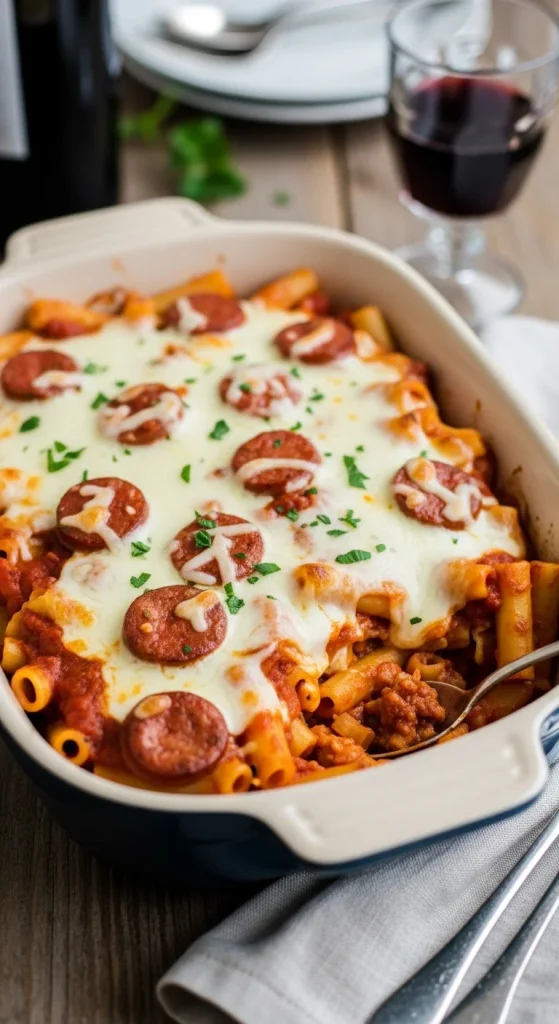 17. Baked Ziti with Sausage