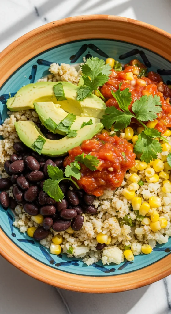 17. Cauliflower Rice Burrito Bowl