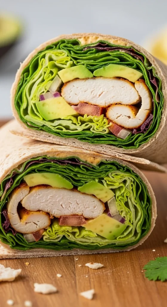 17. Chicken Avocado Wraps