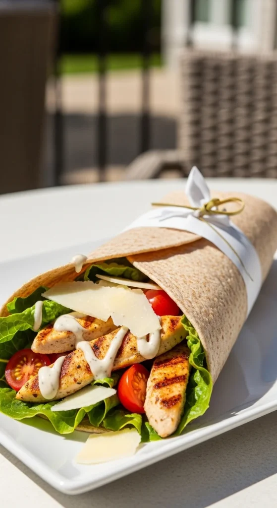 17. Chicken Caesar Salad Wraps 