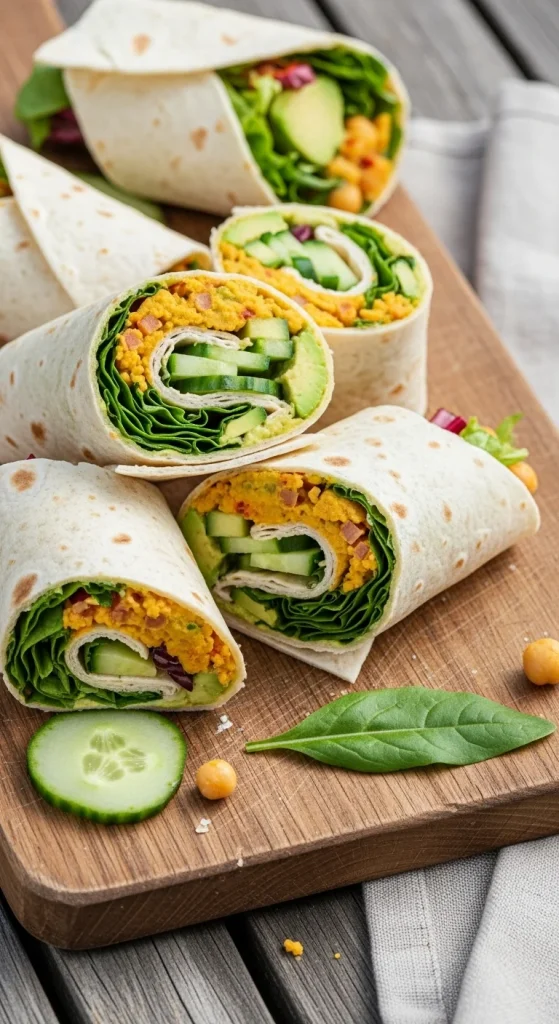 17. Chickpea Salad Wraps