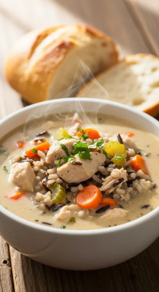 17. Creamy Chicken and Wild Rice Soup