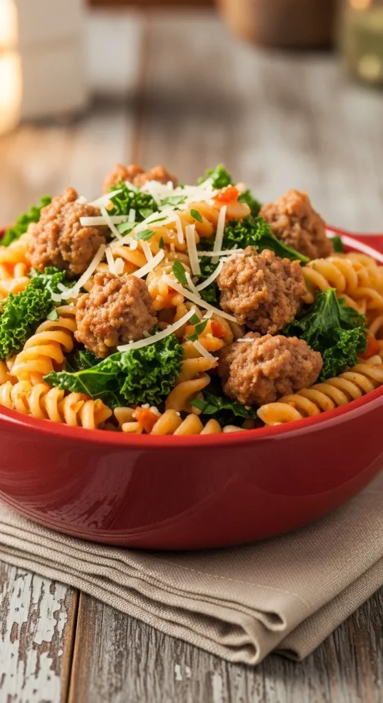 17. Gluten-Free Sausage and Kale Fusilli