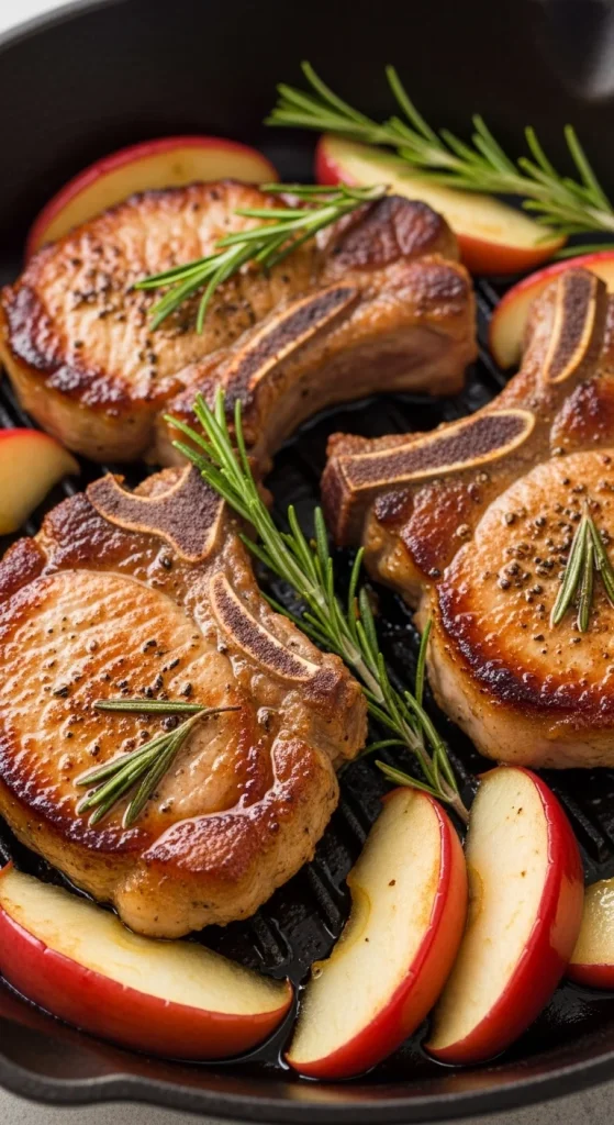 17. Pork Chops with Apples