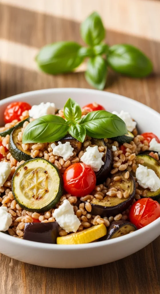 17. Roasted Veggie and Farro Salad