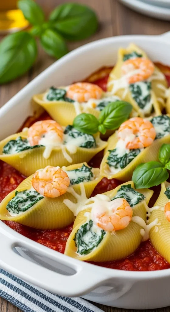 17. Shrimp and Spinach Stuffed Shells
