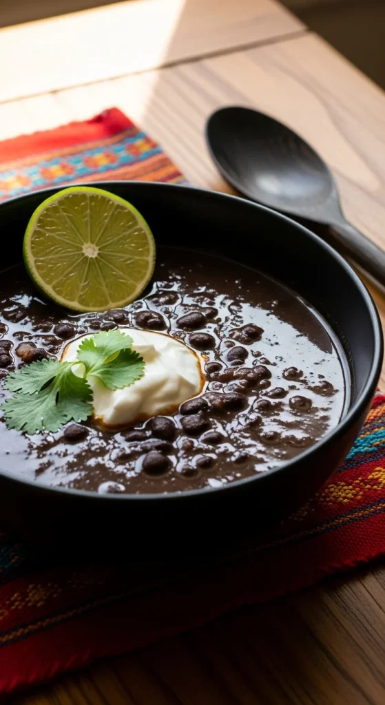 17. Slow Cooker Black Bean Soup