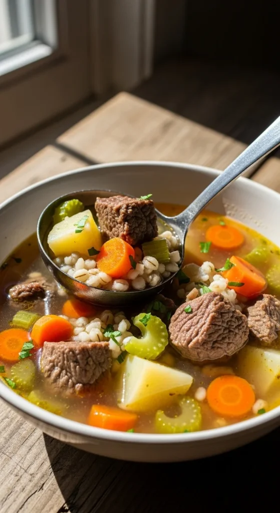 17. Slow Cooker Vegetable Beef Soup