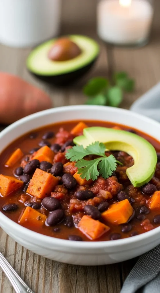17. Sweet Potato Black Bean Chili