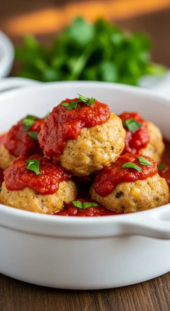 17. Turkey Meatballs with Marinara 