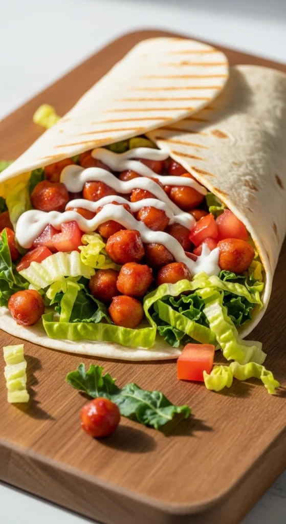 18. BBQ Chickpea Wraps