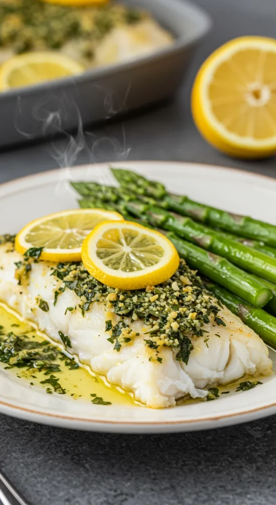 18. Baked Cod with Herbs