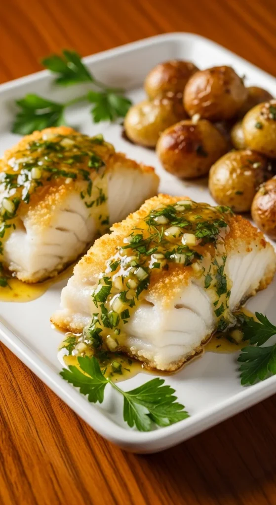 18. Baked Lemon Herb Cod