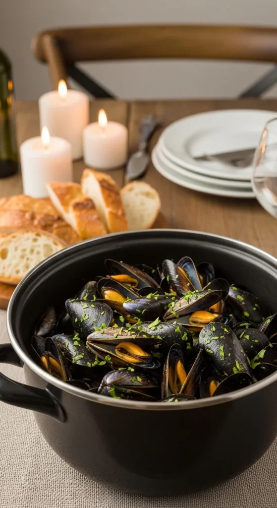 18. Garlic Butter Mussels