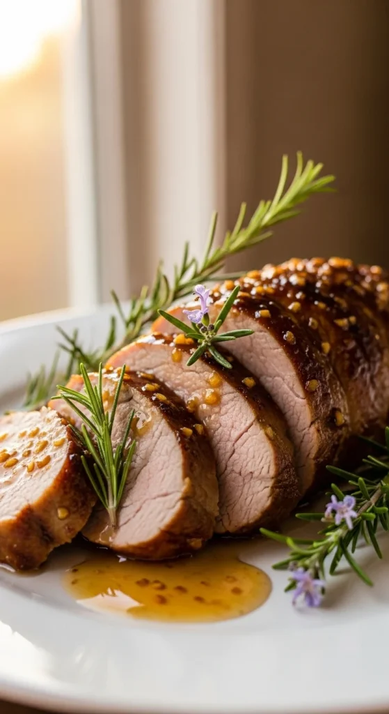 18. Honey Garlic Glazed Pork Tenderloin