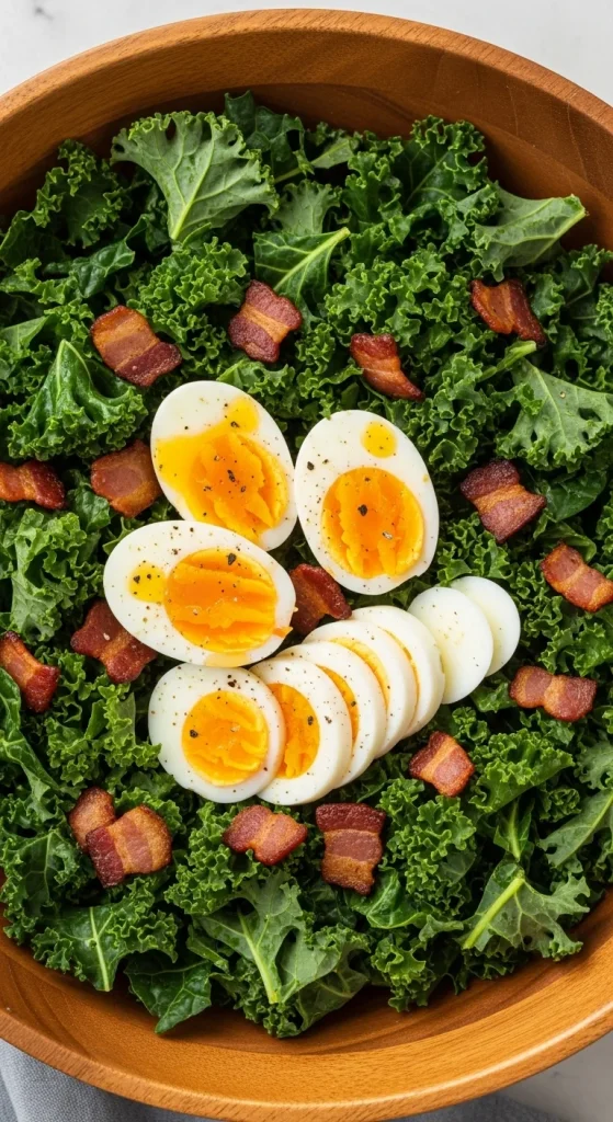 18. Kale Salad with Bacon