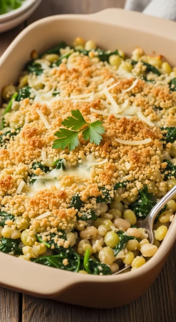 18. Lima Bean and Spinach Casserole