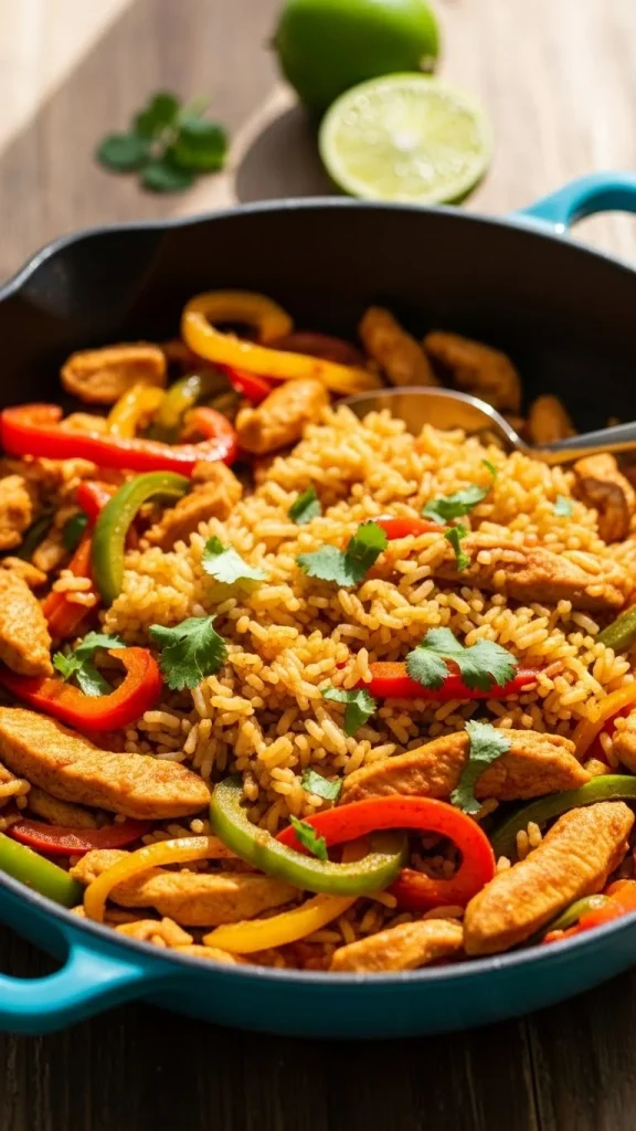 18. One-Pot Chicken Fajita Rice