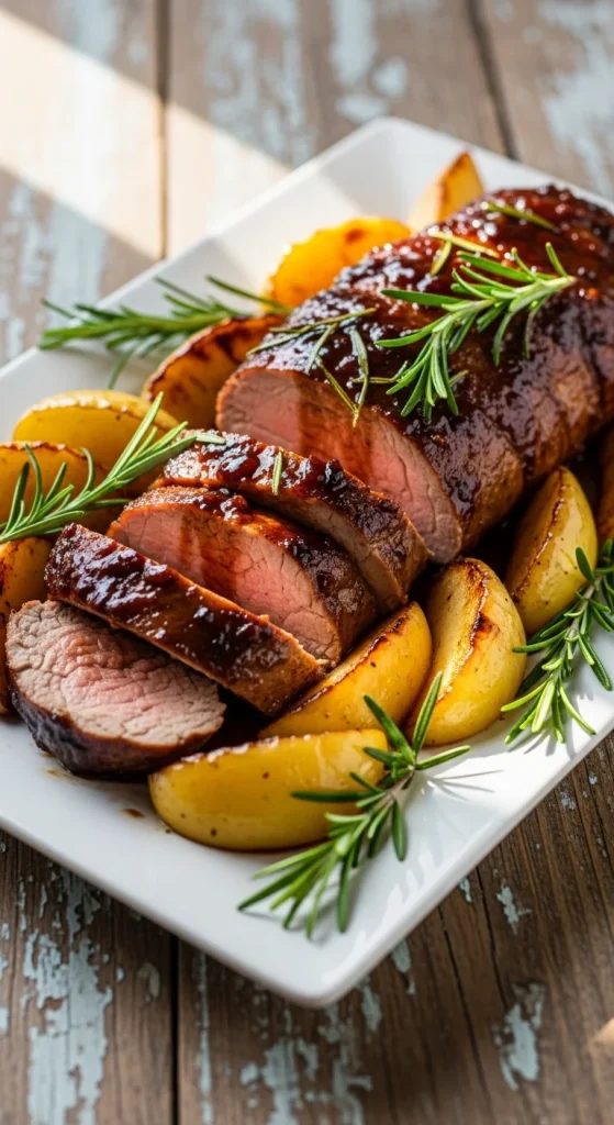 18. Slow Cooker Pork Tenderloin with Apples