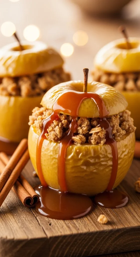 19. Baked Apples with Cinnamon Oat Crumble