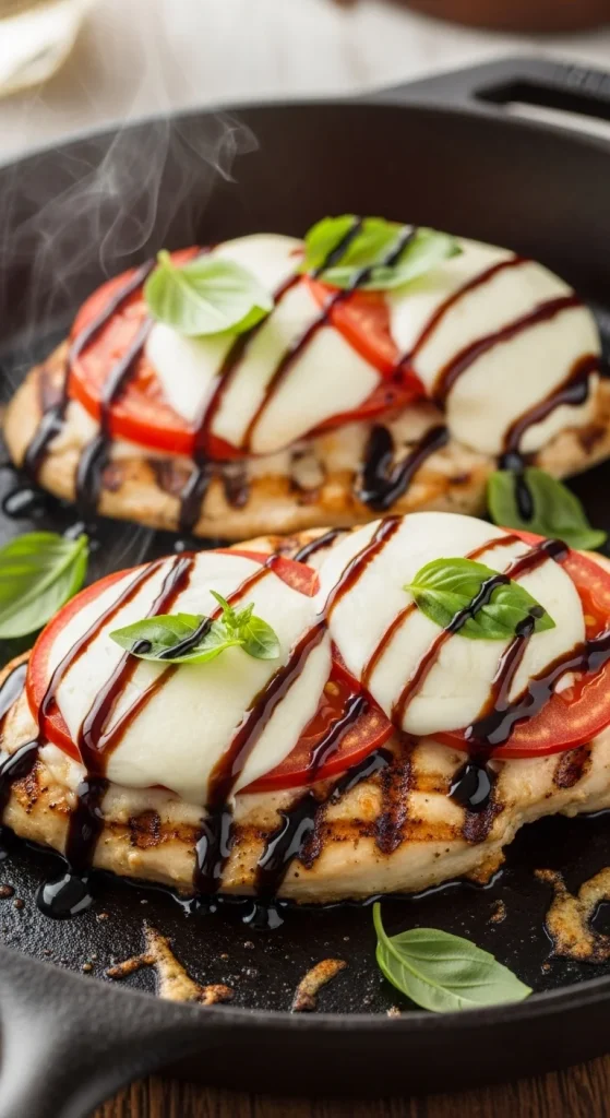 19. Caprese Chicken Skillet