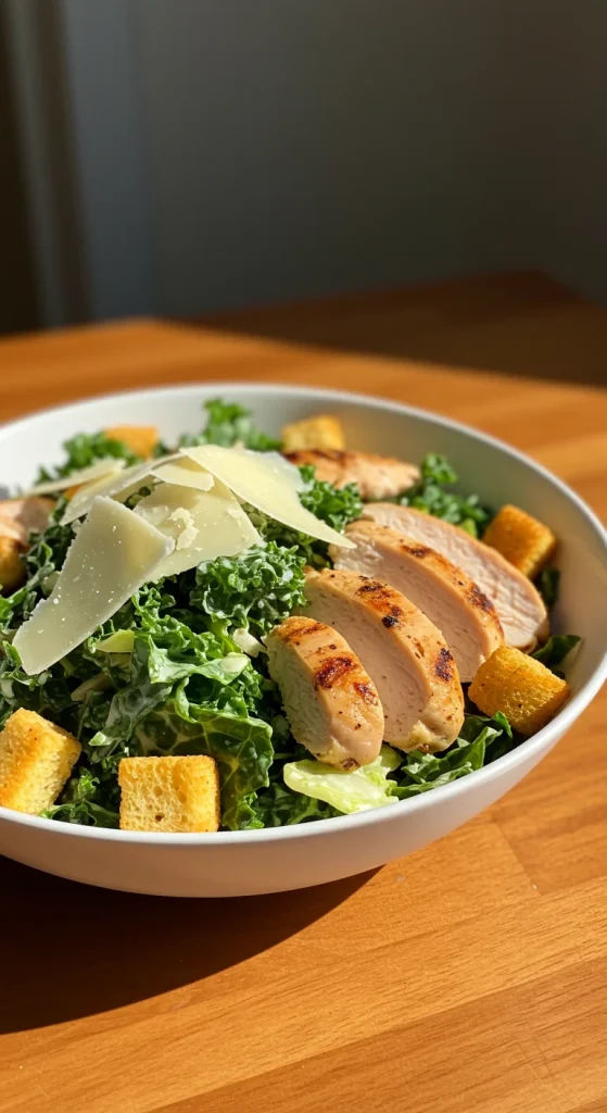 19. Chicken and Kale Caesar Salad