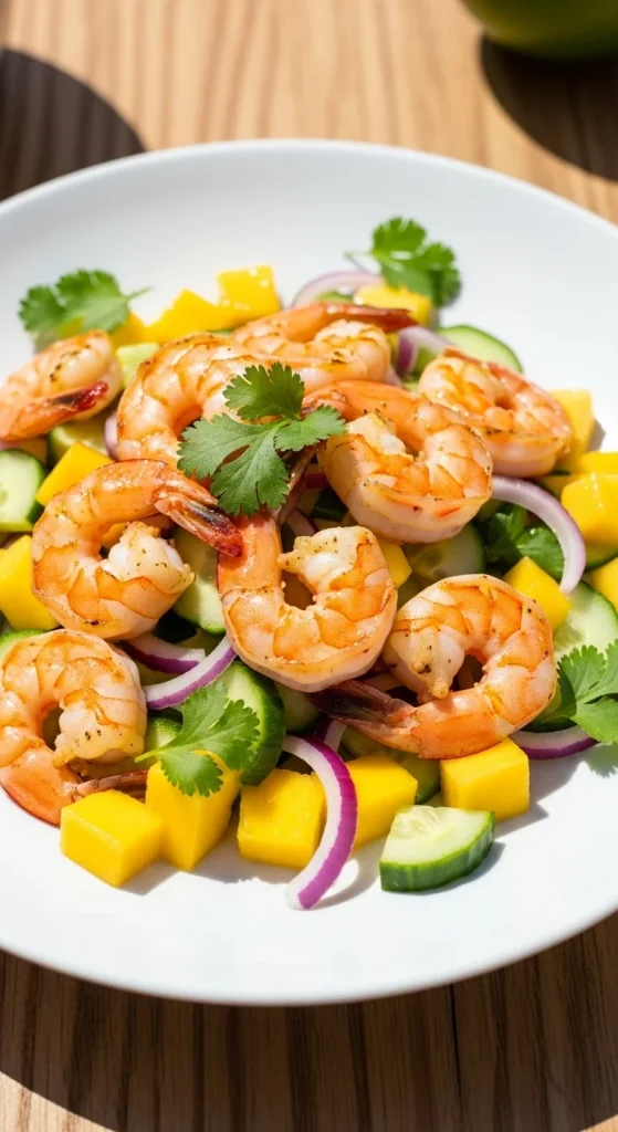19. Grilled Shrimp and Mango Salad