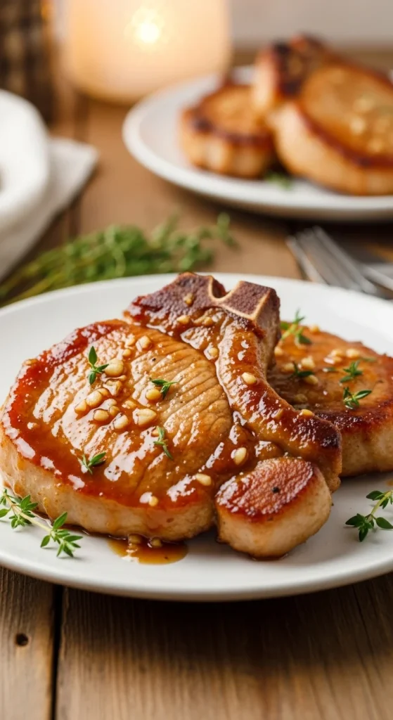 19. Honey Garlic Pork Chops
