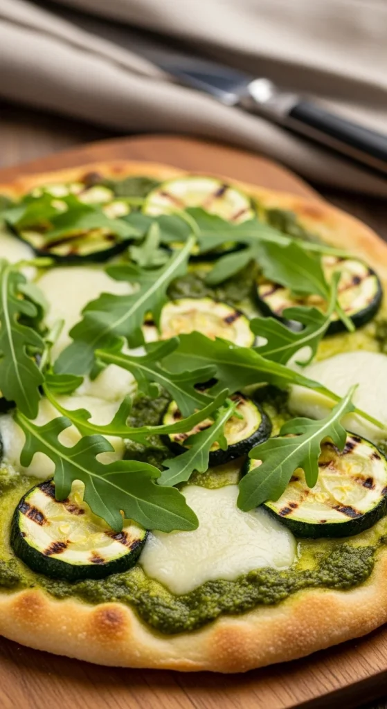 19. Pesto Zucchini Flatbread