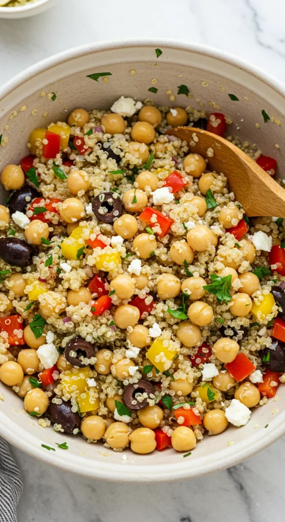 19. Quinoa Chickpea Salad