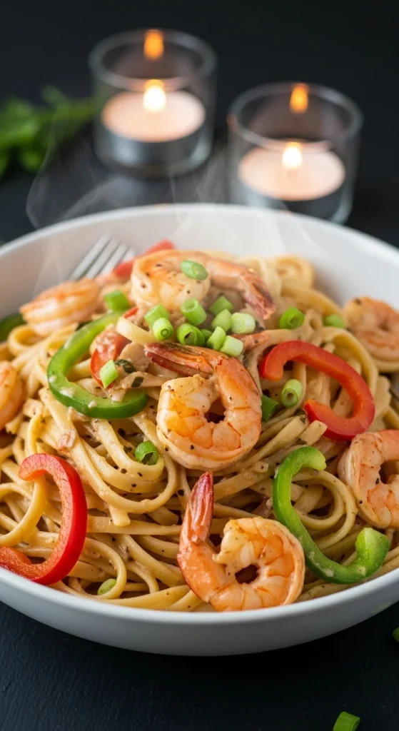 2. Creamy Cajun Shrimp Pasta