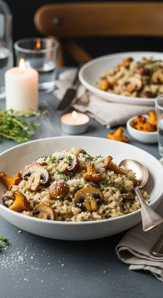 2. Creamy Mushroom Risotto