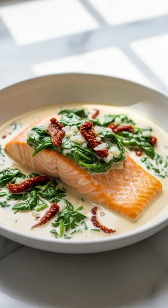 2. Creamy Tuscan Salmon