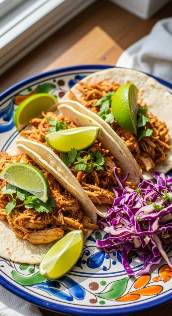 2. Crockpot Chicken Tacos