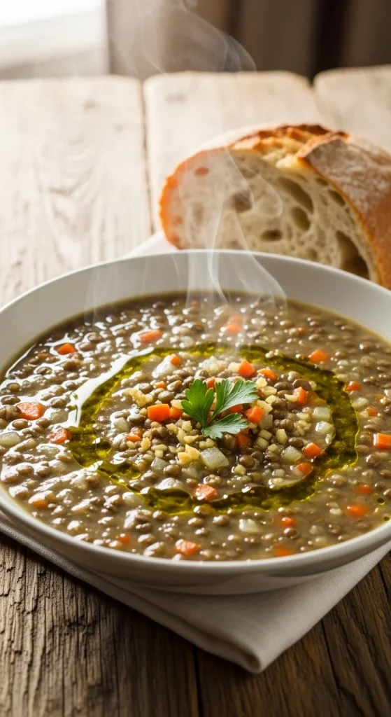 2. Garlic Butter Lentil Soup
