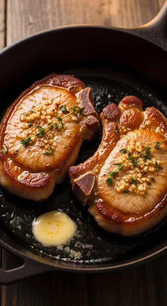 2. Garlic Butter Pork Chops