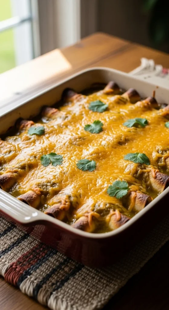 2. Green Chile Pork Enchiladas