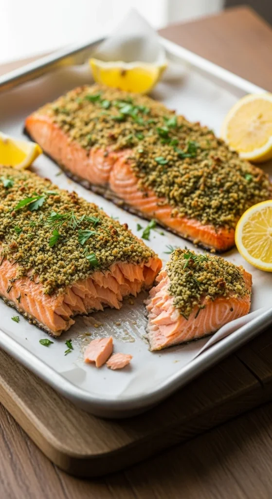 2. Herb-Crusted Baked Salmon Fillets