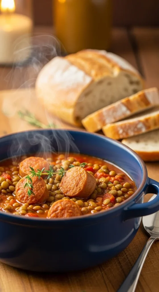 2. Lentil and Sausage Stew
