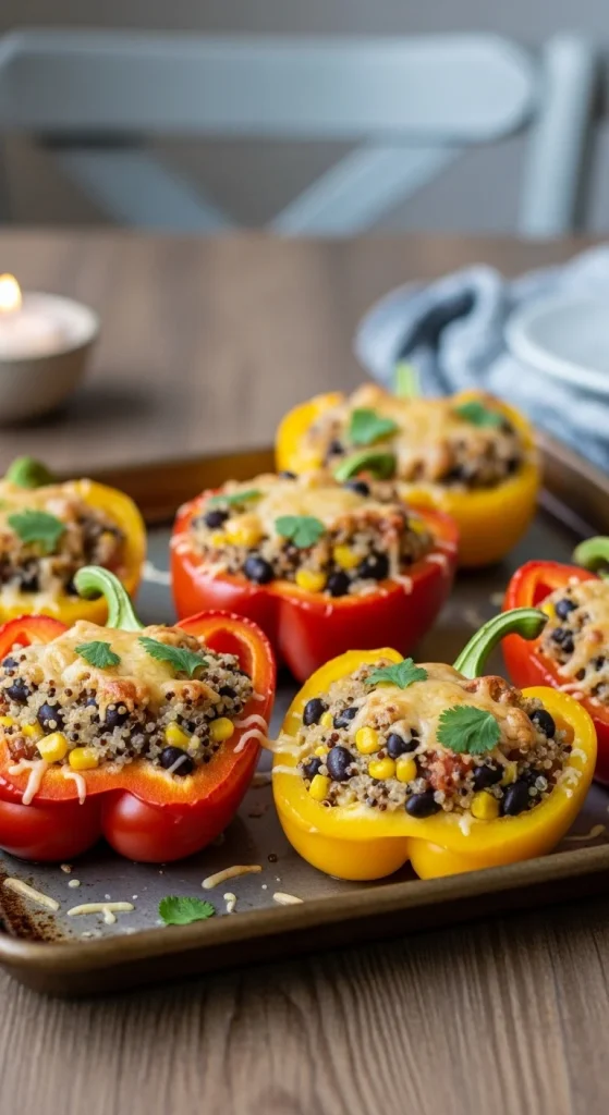 2. Quinoa-Stuffed Bell Peppers 